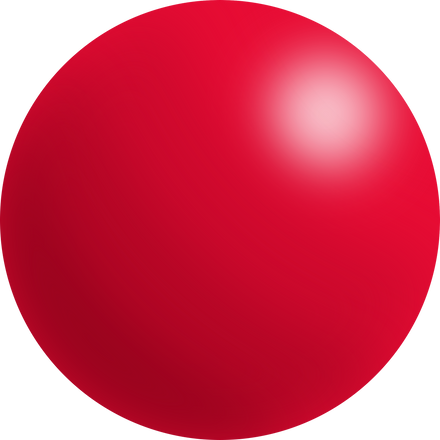 3D red sphere element