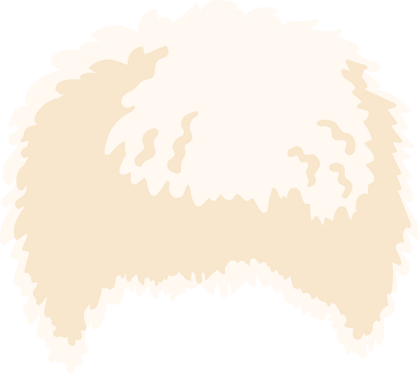 Turkmen telpek fur hat flat illustration.