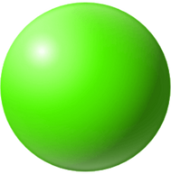 3d Green Ball Illustration