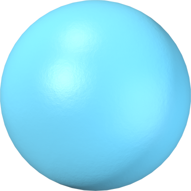 Light blue sphere 3D